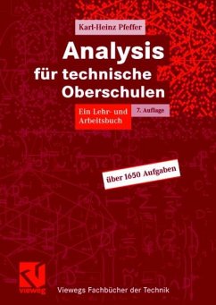 Analysis für technische Oberschulen (eBook, PDF) - Pfeffer, Karl-Heinz