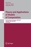 Theory and Applications of Models of Computation (eBook, PDF)