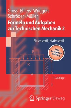 Formeln und Aufgaben zur Technischen Mechanik 2 (eBook, PDF) - Gross, Dietmar; Ehlers, Wolfgang; Wriggers, Peter; Schröder, Jörg; Müller, Ralf