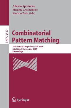 Combinatorial Pattern Matching (eBook, PDF)