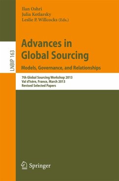 Advances in Global Sourcing. Models, Governance, and Relationships (eBook, PDF)