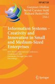 Information Systems -- Creativity and Innovation in Small and Medium-Sized Enterprises (eBook, PDF)