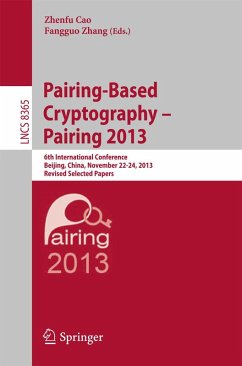 Pairing-Based Cryptography -- Pairing 2013 (eBook, PDF)