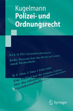 Polizei- und Ordnungsrecht (eBook, PDF) - Kugelmann, Dieter