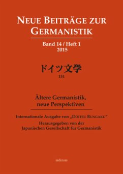 Ältere Germanistik, neue Perspektiven - Japanische Gesellschaft für Germanistik