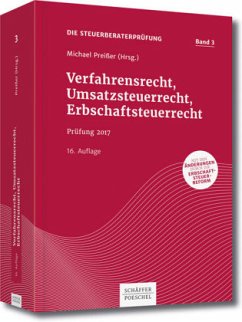 Cover Verfahrensrecht, Umsatzsteuerrecht, Erbschaftsteuerrecht / Die Steuerberaterprüfung Bd.3