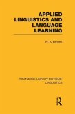 Applied Linguistics and Language Learning (RLE Linguistics C