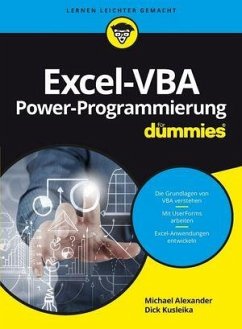 Excel-VBA Power-Programmierung für Dummies - Kusleika, Dick;Alexander, Michael
