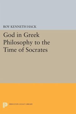 Cover God in Greek Philosophy to the Time of Socrates (eBook, PDF)