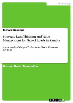 Strategic Lean Thinking and Value Management for Gravel Roads in Zambia (eBook, PDF)