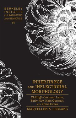 Inheritance and Inflectional Morphology - LeBlanc, MaryEllen A.