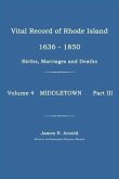 Vital Record of Rhode Island 1636-1850: Births, Marriages and Deaths: Middletown