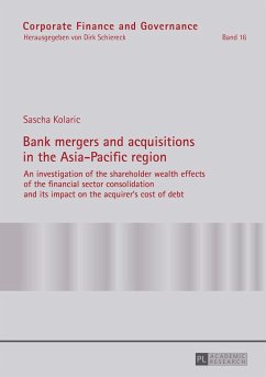 Bank mergers and acquisitions in the Asia-Pacific region - Kolaric, Sascha