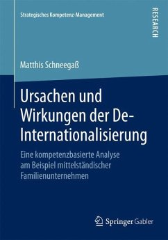 Ursachen und Wirkungen der De-Internationalisierung - Schneegaß, Matthis