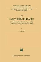 Early Deism in France (eBook, PDF) - Betts, C. J.