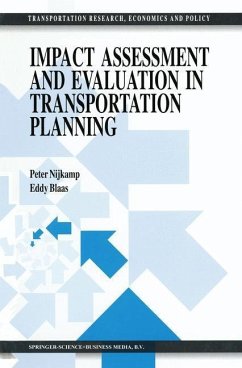 Impact Assessment and Evaluation in Transportation Planning (eBook, PDF) - Nijkamp, Peter; Blaas, E. W.