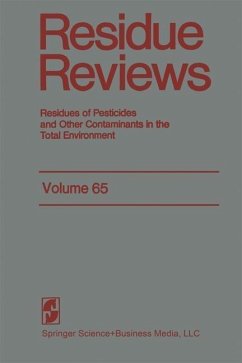Residue Reviews (eBook, PDF) - Gunther, Francis A.; Gunther, Jane Davies