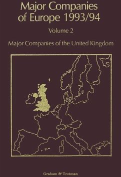 Major Companies of Europe 1993/94 (eBook, PDF) - Whiteside, R. M.; Wilson, A.; Blackburn, S.; Hörnig, S. E.; Wilson, C. P.