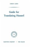 Guide for Translating Husserl (eBook, PDF)