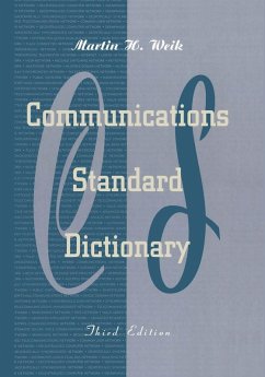 Communications Standard Dictionary (eBook, PDF) - Weik, Martin