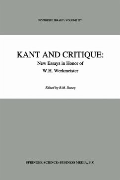 Kant and Critique: New Essays in Honor of W.H. Werkmeister (eBook, PDF)