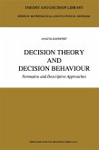 Decision Theory and Decision Behaviour (eBook, PDF)