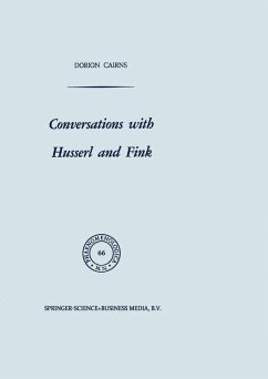 Conversations with Husserl and Fink (eBook, PDF) - Cairns, Dorion