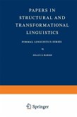 Papers in Structural and Transformational Linguistics (eBook, PDF)