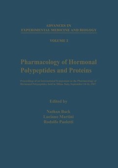 Pharmacology of Hormonal Polypeptides and Proteins (eBook, PDF)