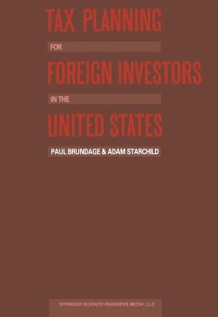 Cover Tax Planning for Foreign Investors in the United States (eBook, PDF)