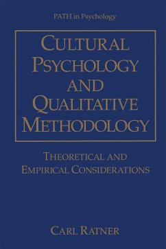 Cover Cultural Psychology and Qualitative Methodology (eBook, PDF)