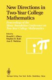 New Directions in Two-Year College Mathematics (eBook, PDF)
