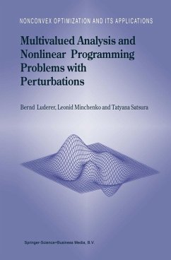 Multivalued Analysis and Nonlinear Programming Problems with Perturbations (eBook, PDF) - Luderer, B.; Minchenko, L.; Satsura, T.