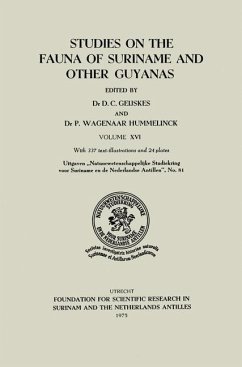 Studies on the Fauna of Suriname and other Guyanas (eBook, PDF) - Geijakes, D. C.; Wagenaar Hummelinck, P.