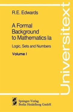 Cover A Formal Background to Mathematics (eBook, PDF)