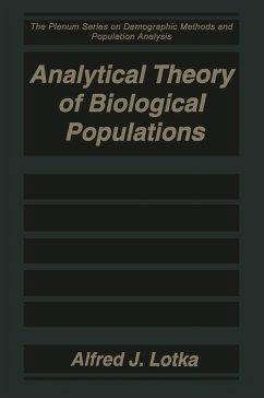 Analytical Theory of Biological Populations (eBook, PDF) - Lotka, Alfred J.