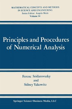 Principles and Procedures of Numerical Analysis (eBook, PDF) - Szidarovszky, Ferenc; Yakowitz, Sidney J.