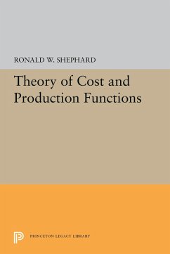 Theory of Cost and Production Functions (eBook, PDF) - Shephard, Ronald William