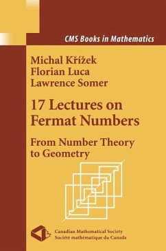 17 Lectures on Fermat Numbers (eBook, PDF) - Krizek, Michal; Luca, Florian; Somer, Lawrence