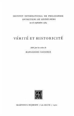 Cover Truth and Historicity / Vérité et Historicité (eBook, PDF)