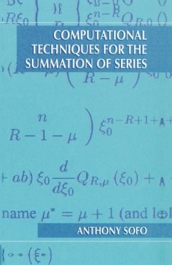 Computational Techniques for the Summation of Series (eBook, PDF) - Sofo, Anthony