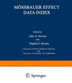 Mössbauer Effect Data Index (eBook, PDF) - Stevens, John G.; Stevens, Virginia E.