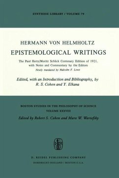 Epistemological Writings (eBook, PDF) - Helmholtz, H. Von