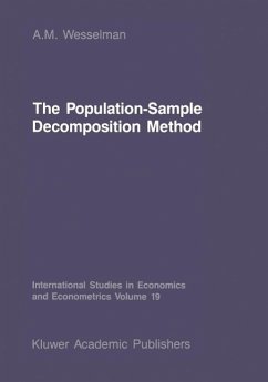 The Population-Sample Decomposition Method (eBook, PDF) - Wesselman, A. M.