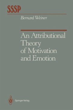 An Attributional Theory of Motivation and Emotion (eBook, PDF) - Weiner, Bernard