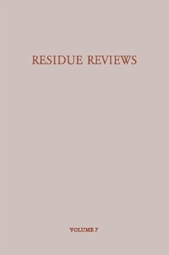 Residue Reviews/Rückstands-Berichte (eBook, PDF) - Gunther, Francis A.