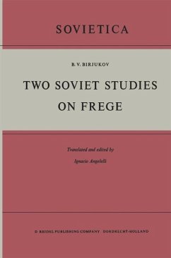 Cover Two Soviet Studies on Frege (eBook, PDF)