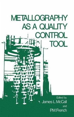 Cover Metallography as a Quality Control Tool (eBook, PDF)