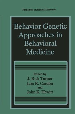 Cover Behavior Genetic Approaches in Behavioral Medicine (eBook, PDF)