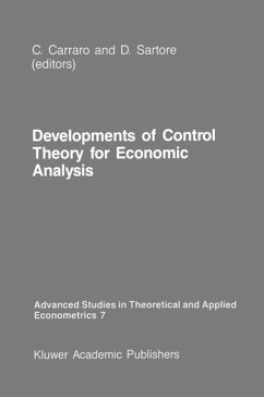 Cover Developments of Control Theory for Economic Analysis (eBook, PDF)